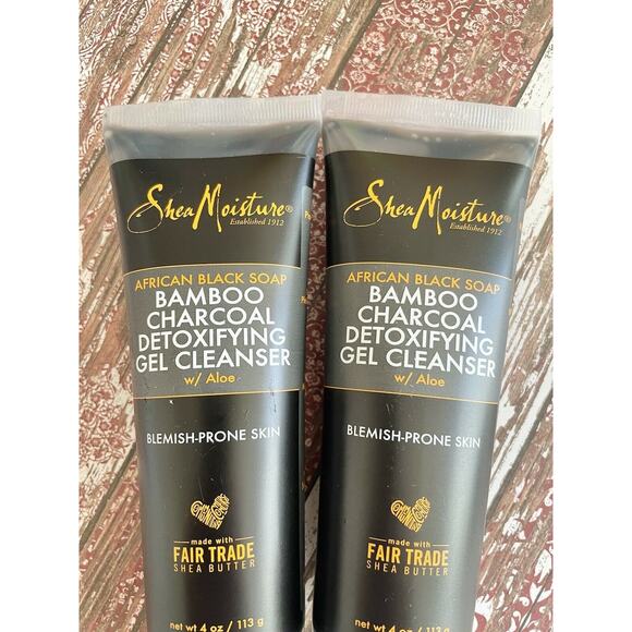 Shea Moisture Face Mask Black Soap Bamboo Lot of 2 Beauty NEW - Picture 2 of 6